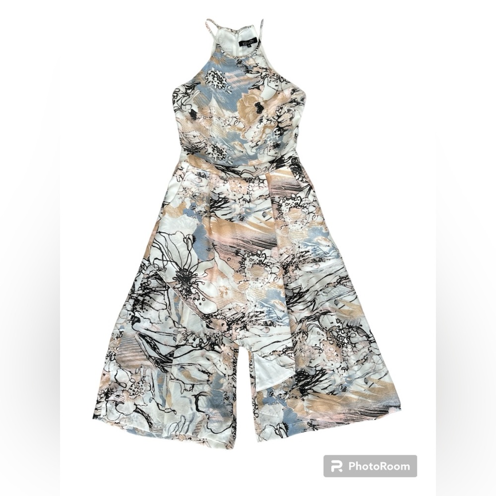 XS flowy floral jumpsuit